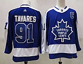 Maple Leafs 91 John Tavares Blue 2020-21 Reverse Retro Adidas Jersey,baseball caps,new era cap wholesale,wholesale hats